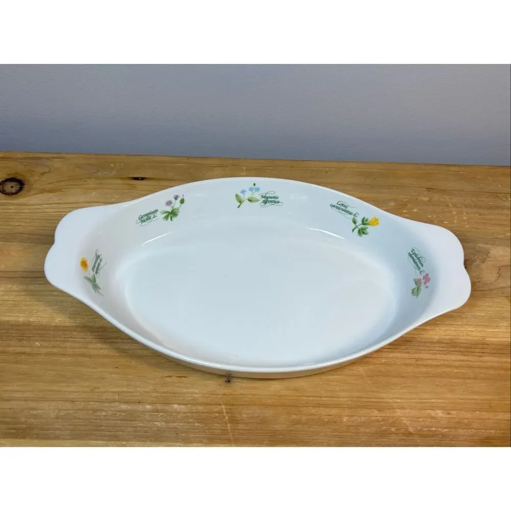 Anchor Hocking Floret Oval Casserole Dish 1QT